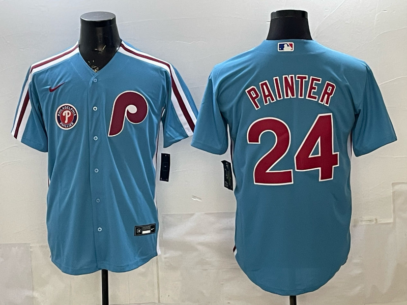 Men 2026 Philadelphia Phillies #24 Painter blue Game Nike MLB Jersey 0410002